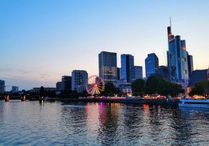 Frankfurt Skyline Panorama Night